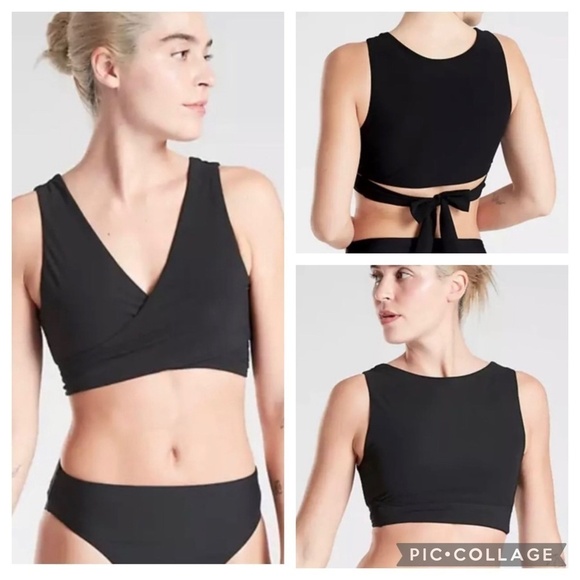 Athleta Shirred Convertible Bikini Top - Picture 1 of 8